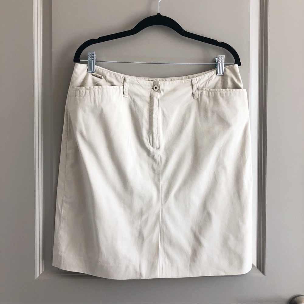 Lauren Ralph Lauren Cotton Khaki Skirt Size 14